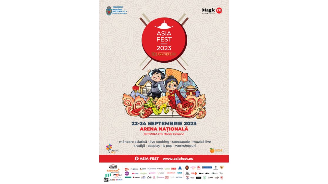 Începe ASIA FEST- Ediția a X-a, între 22 și 24 septembrie, la Arena Națională din București