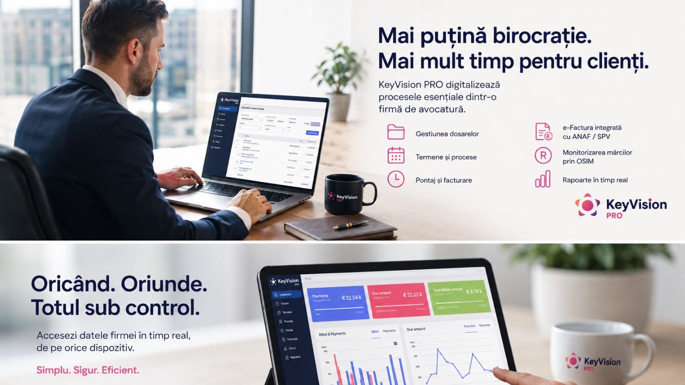 LegalTech made in Romania: KeyVision PRO, software-ul folosit de marile case de avocatură, a depășit 500.000 de euro venituri