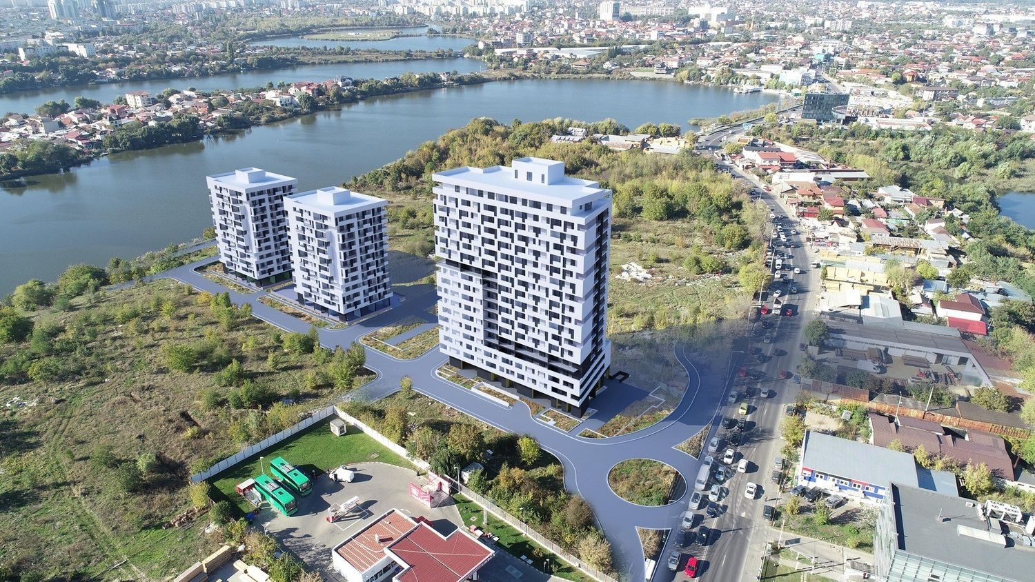 Park Properties va ridica un bloc de 18 etaje lângă lacul Fundeni. De la cât încep prețurile