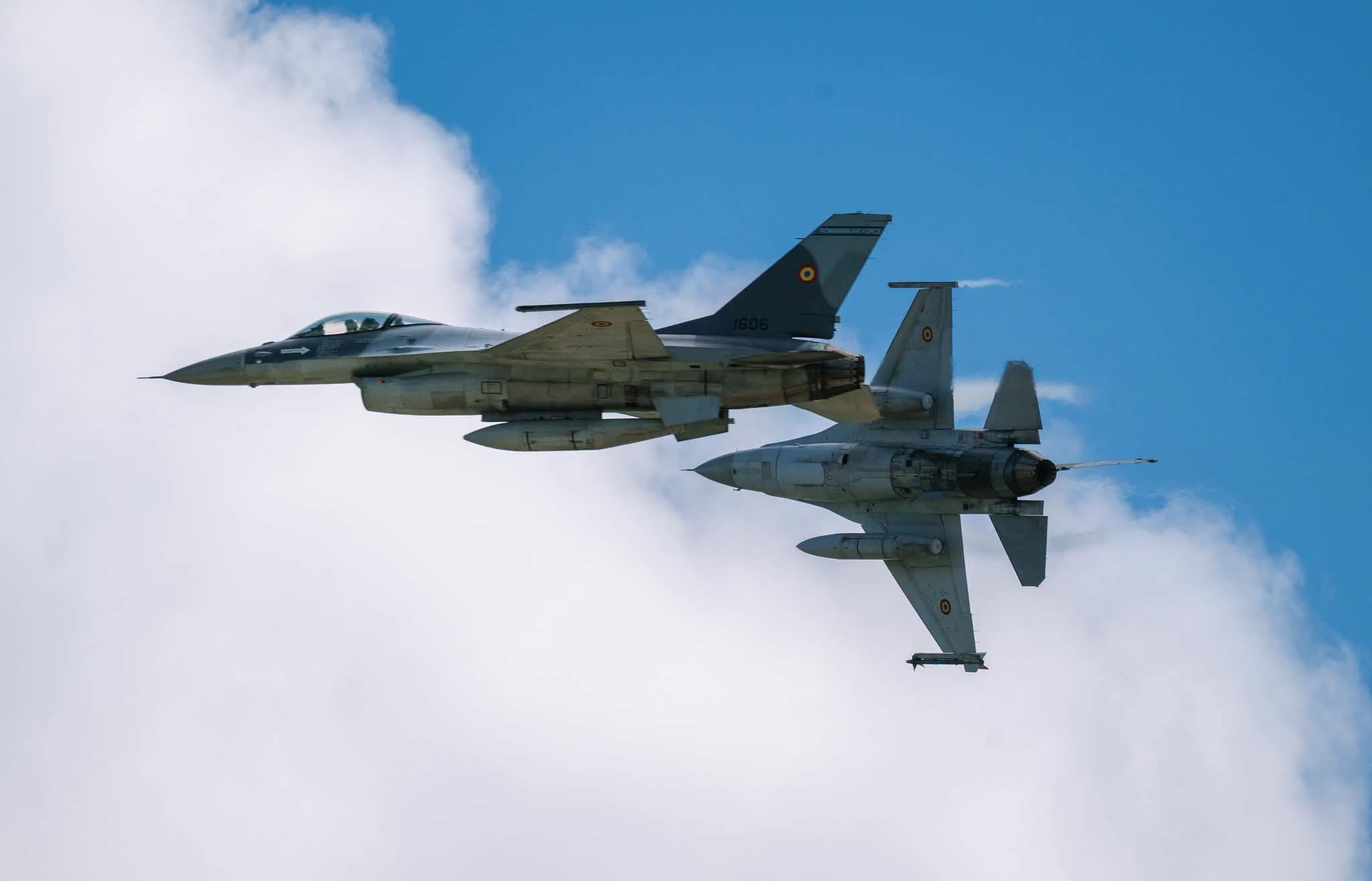 A doua dronă doborâtă de militarii români în mai puțin de 24 de ore. Un avion F-16 a intervenit lângă Sfântu Gheorghe