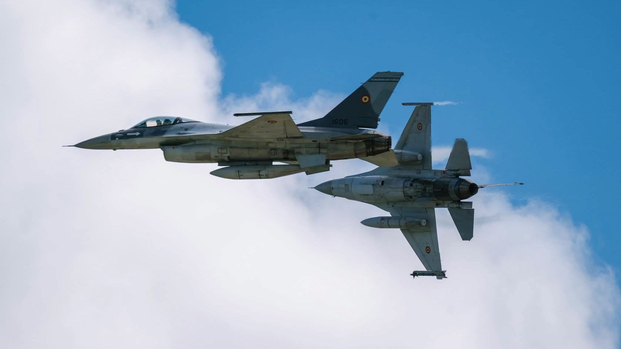 A doua dronă doborâtă de militarii români în mai puțin de 24 de ore. Un avion F-16 a intervenit lângă Sfântu Gheorghe
