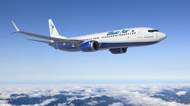 Blue Air a transportat, in 2017, peste 5 milioane de pasageri, cu 70% mai mult fata de anul anterior