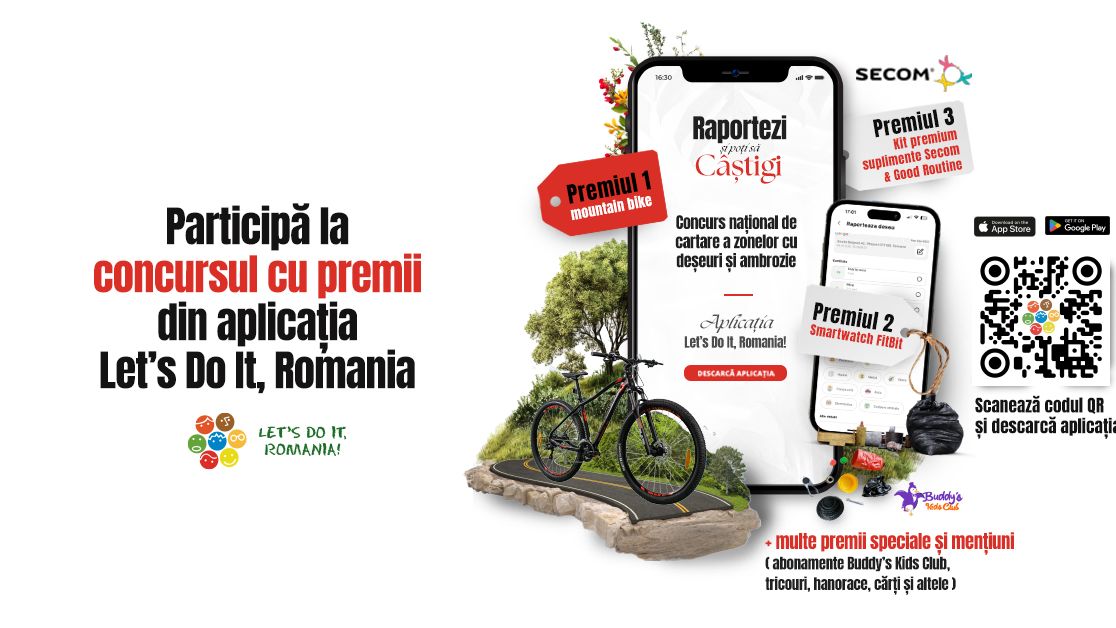 Let’s Do It, Romania! lansează primul Concurs Național de raportare a Deșeurilor și Ambroziei