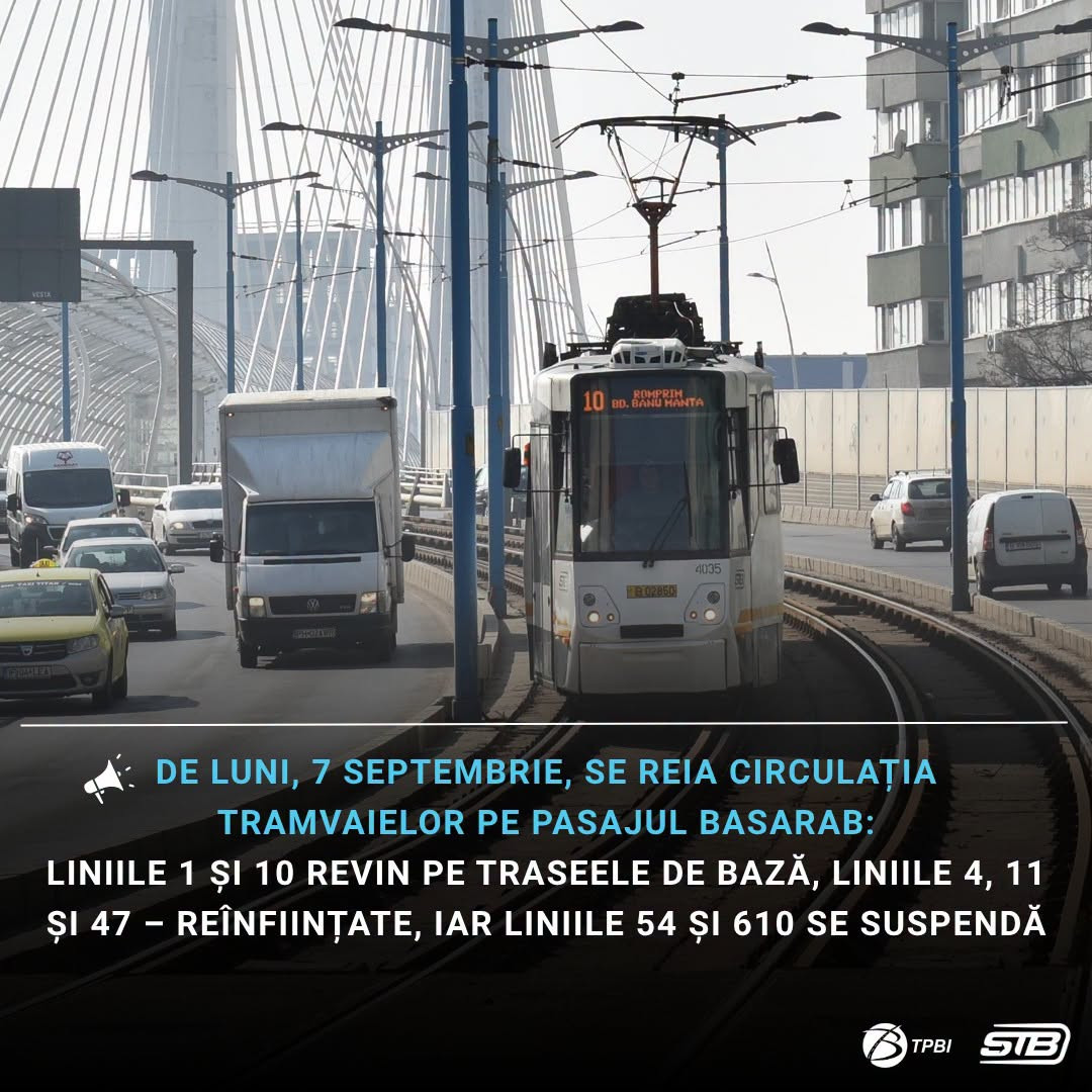 Se redeschide complet circulația pe Pasajul Basarab: cinci linii STB intră din nou în program