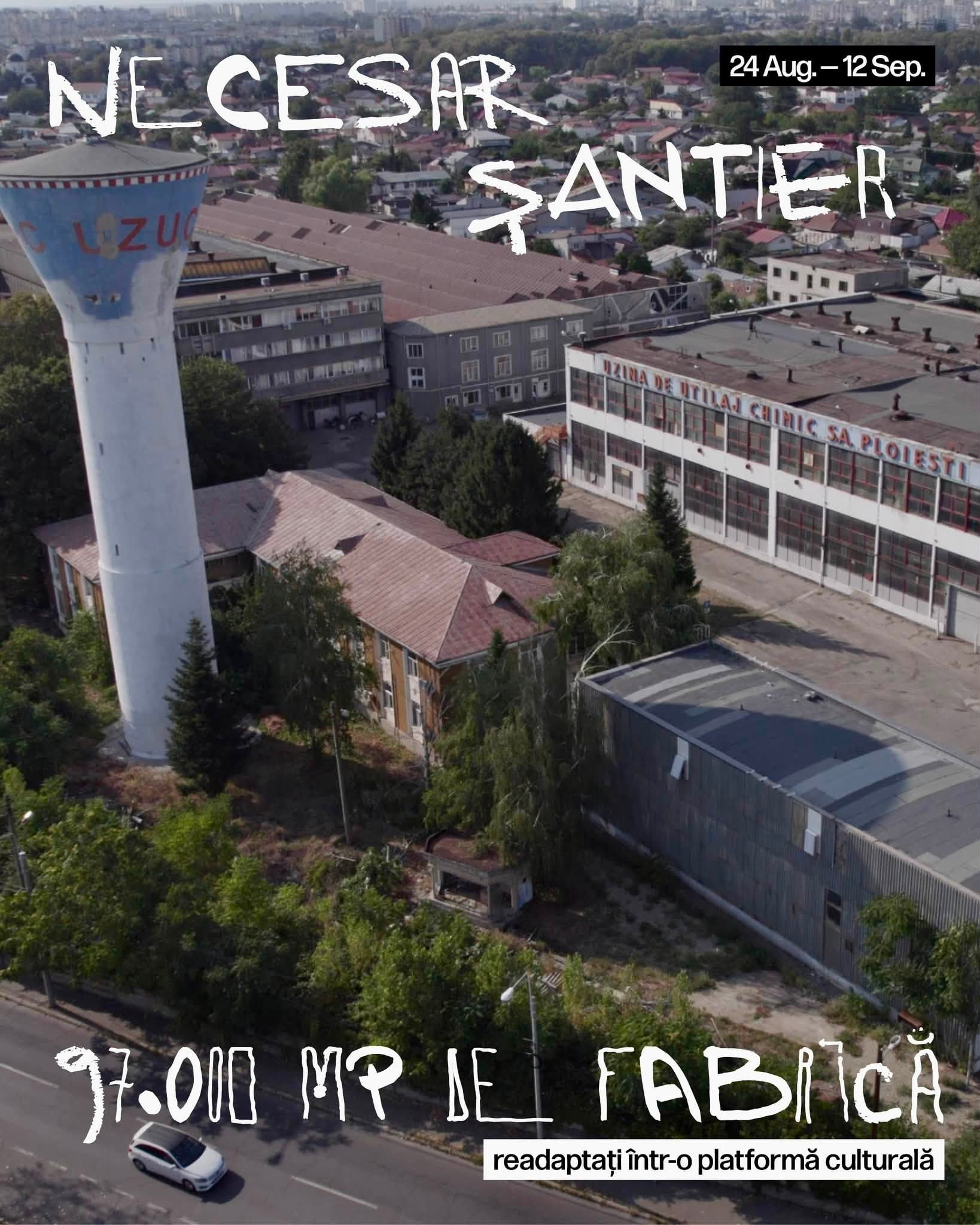 O fabrică de 100.000 mp din Ploiești devine muzeu temporar: peste 100 de artiști o transformă prin artă