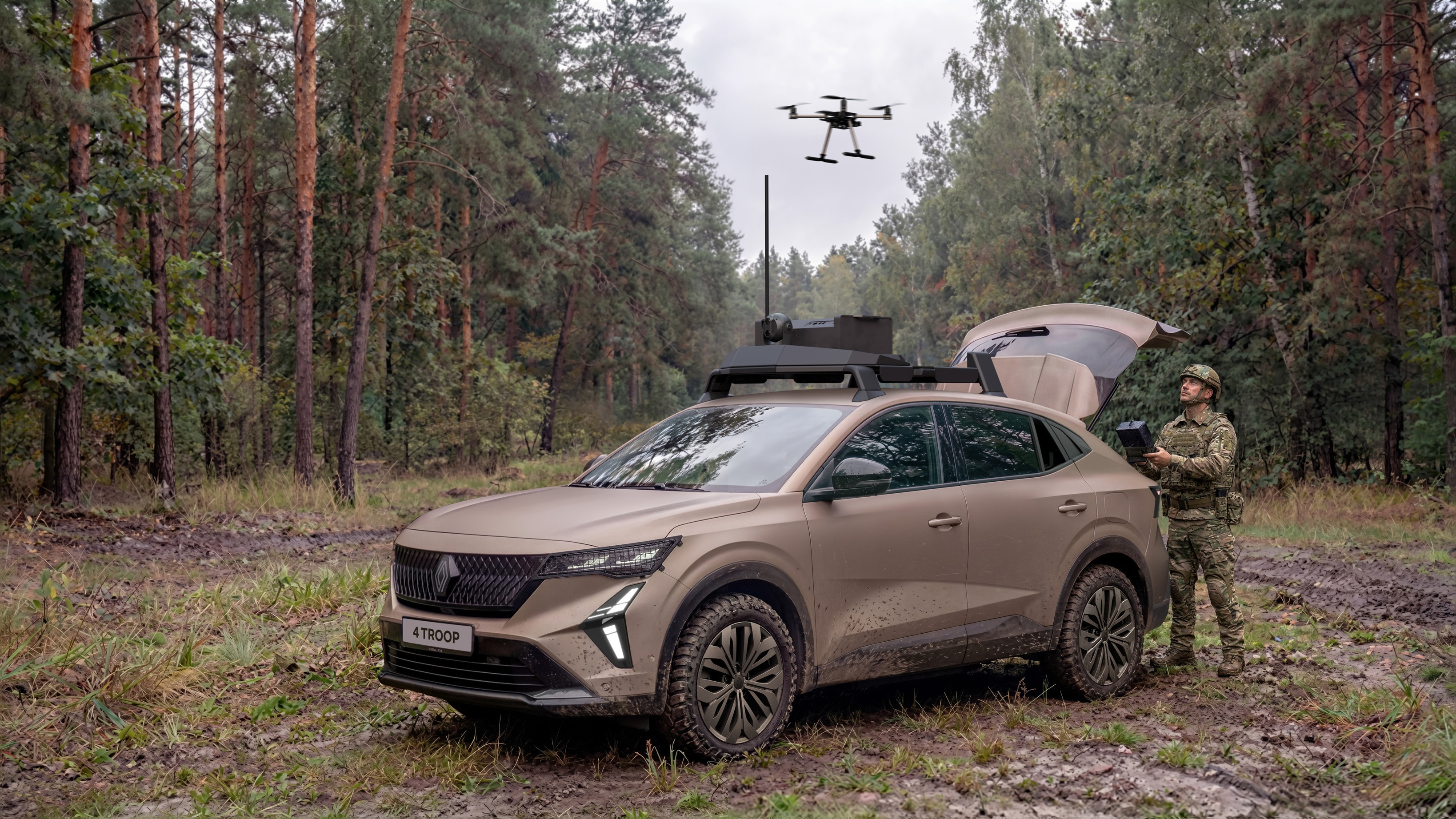 Renault intră în zona de apărare printr-un parteneriat cu Thales. Francezii prezintă un SUV pentru armată