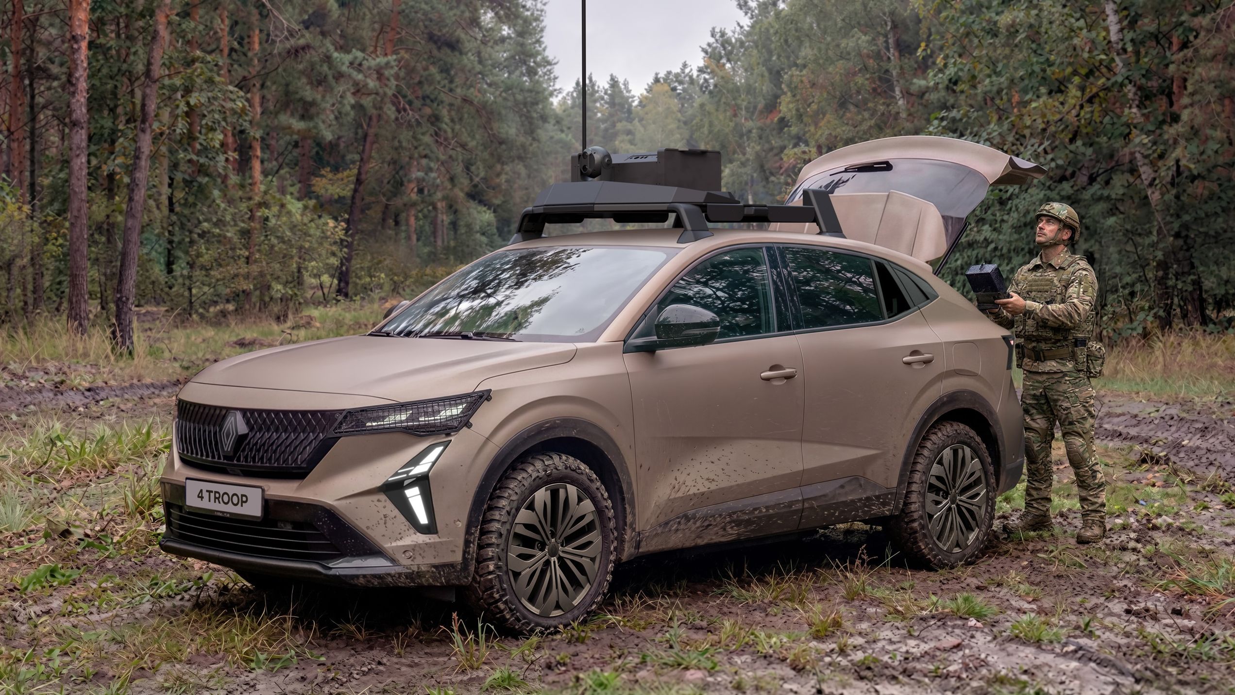 Renault intră în zona de apărare printr-un parteneriat cu Thales. Francezii prezintă un SUV pentru armată