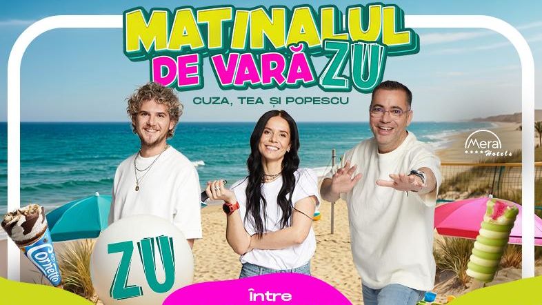 Matinalul de Vară ZU s-a mutat la malul mării. Cuza, Tea și Popescu au dat startul emisiunilor LIVE de pe litoral!