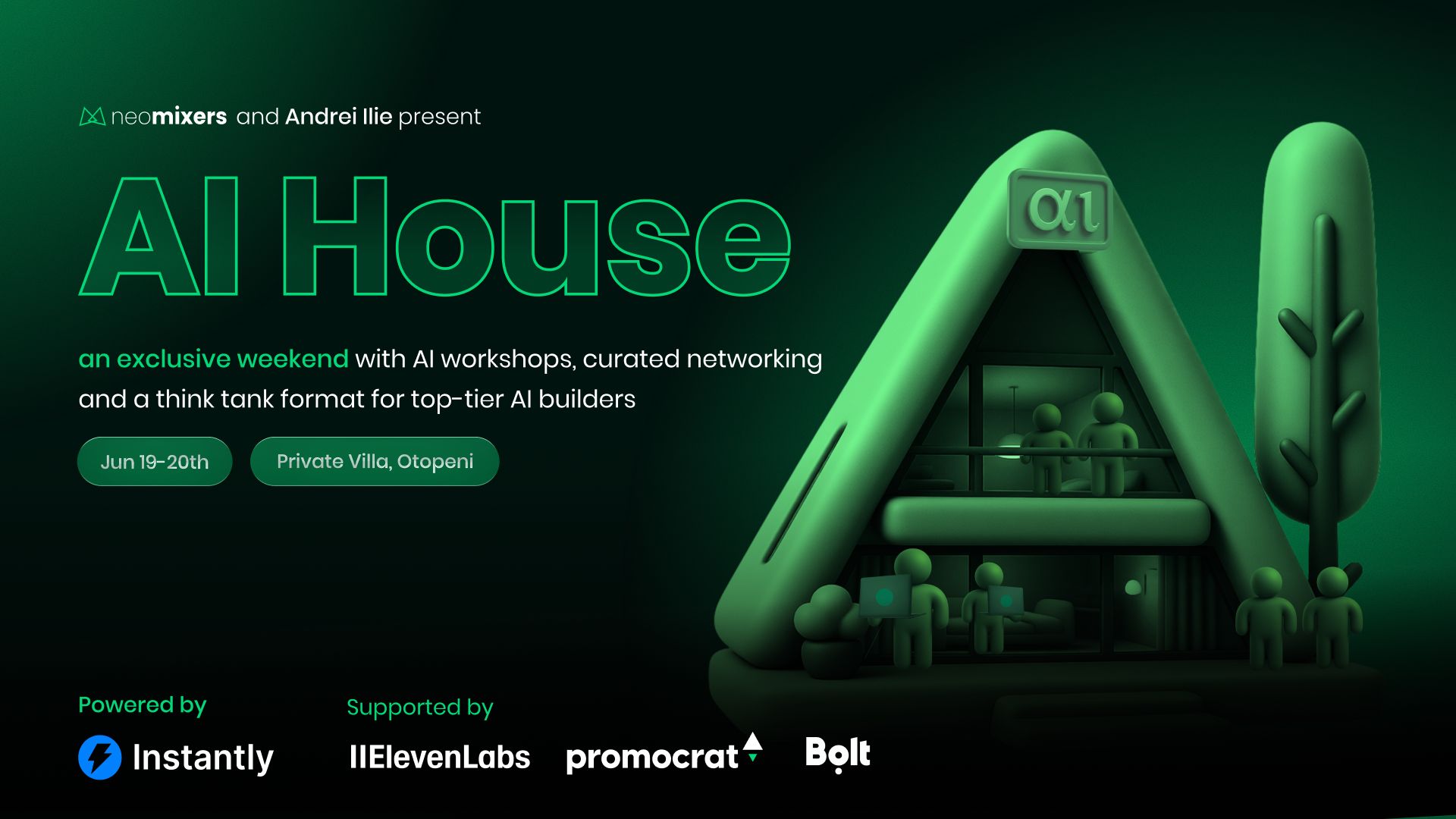 EVENIMENT AI House București aduce împreună fondatori, investitori și lideri AI într-un format interactiv pe 19–20 iunie