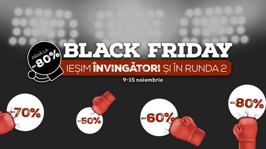 Black Friday 2018 la evoMAG. A doua runda de reduceri, cu mai multe optiuni de plata in rate