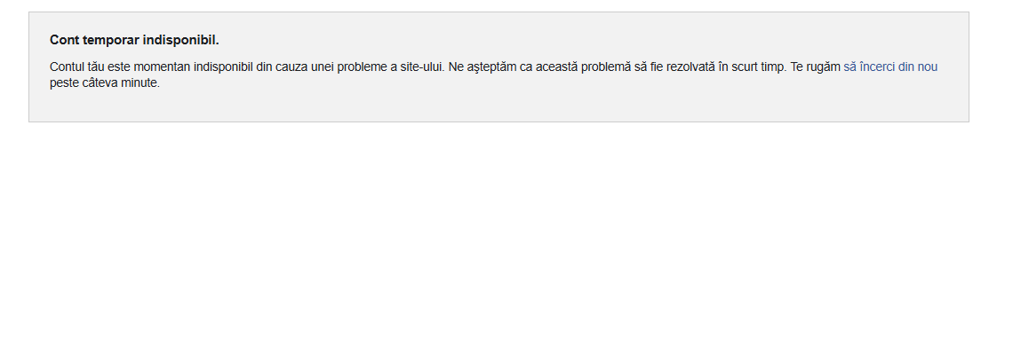 Facebook are probleme pe desktop. Utilizatorii raportează că platforma nu funcționează pe laptopuri