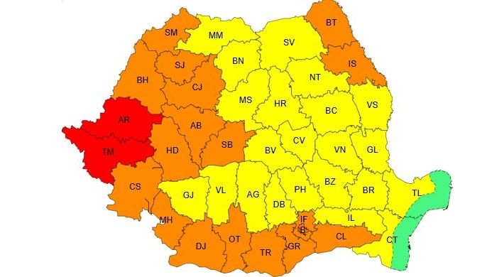 ANM anunță noi alerte de caniculă