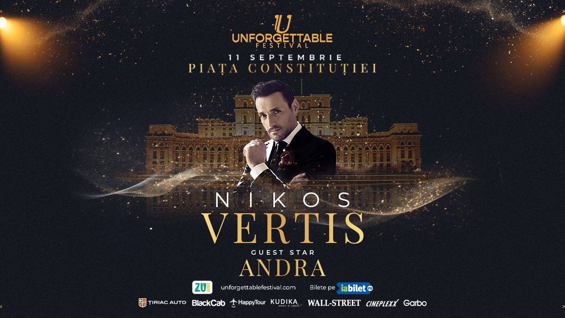 Nikos Vertis pentru prima dată în Piața Constituției. Iar momentul surpriză? O colaborare Unforgettable cu Andra!