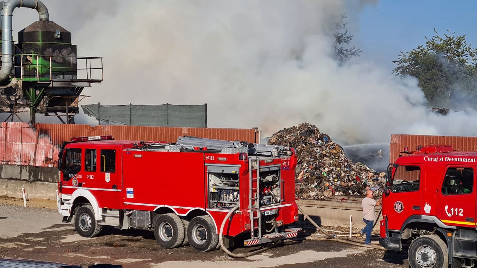 Incendiu puternic lângă București: s-a emis mesaj RO-ALERT