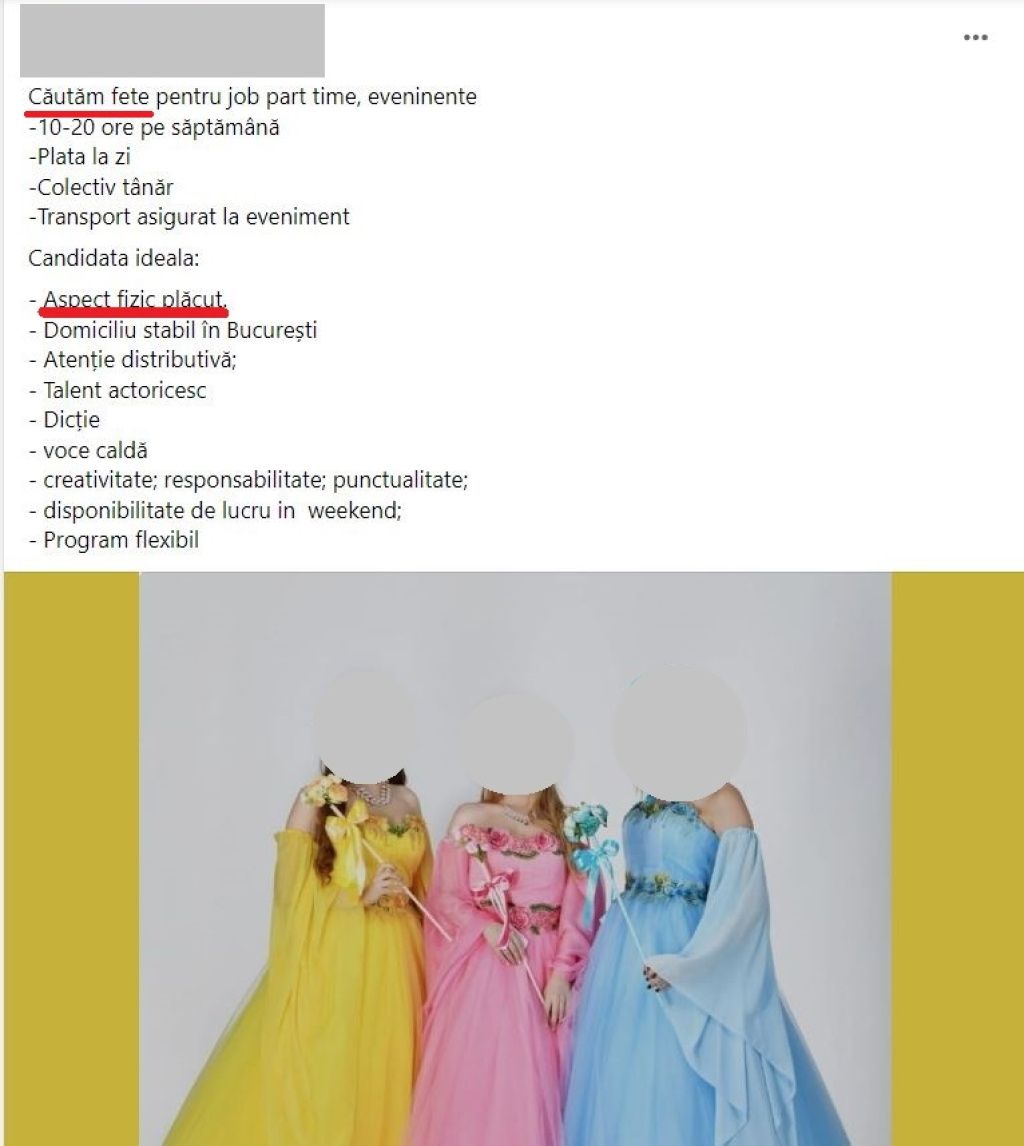 GALERIE FOTO: "žCăutăm hostess cu aspect fizic plăcut". Ce e greșit în acest anunț de angaj - Imagine 1