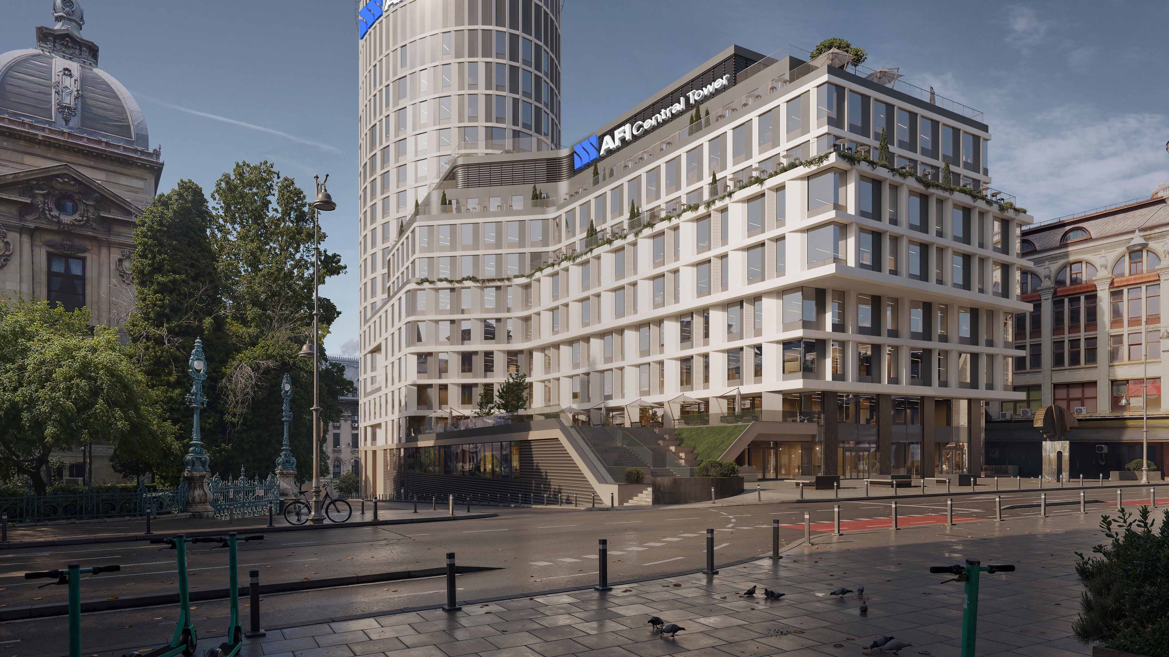 Cum va arăta clădirea Bancorex de pe Calea Victoriei: AFI, proprietarul clădirii emblematice, a semnat cu BOG'ART