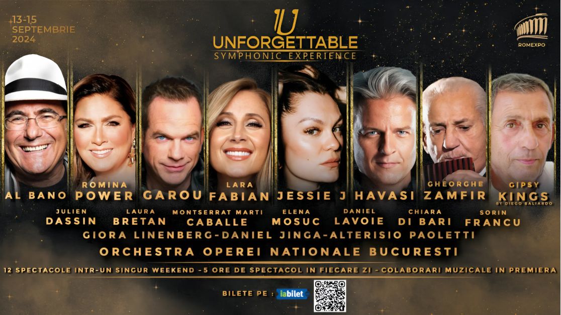 Jessie J vine în premieră la București alături de Lara Fabian, Havasi, Garou, Al Bano și mulți alții la Unforgettable Festival