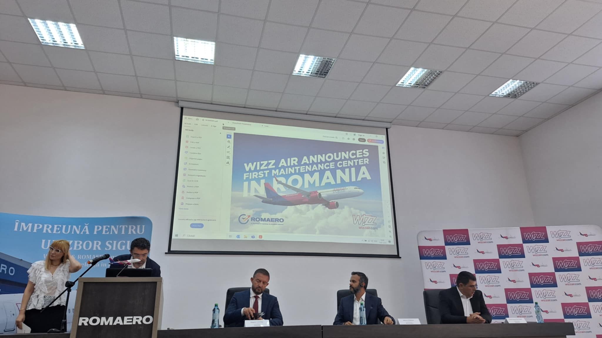 Wizz Air, parteneriat cu Romaero pentru deschiderea primului centru de mentenanță al avioanelor companiei din România
