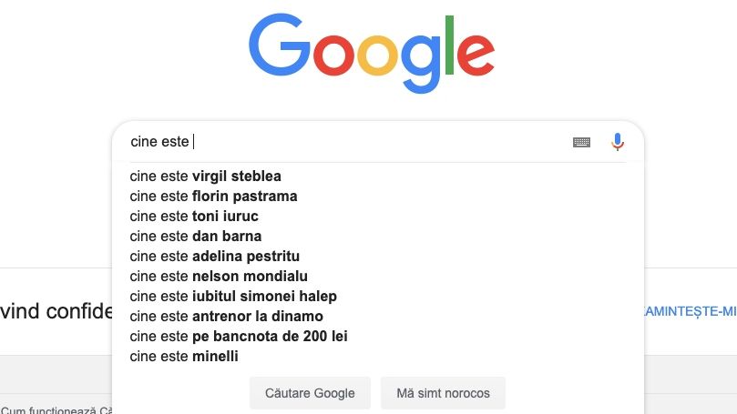 "De unde rasare soarele" si "cine este Florin Pastrama". Ce intreaba romanii pe Google