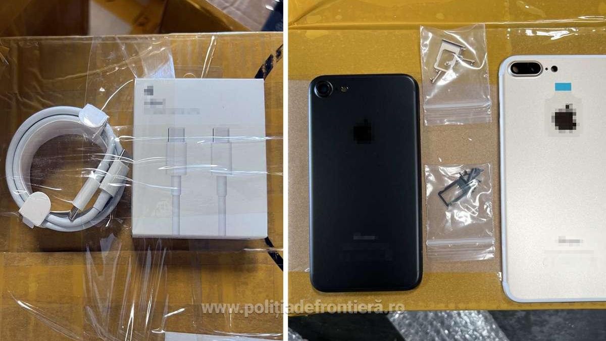 Mii de iPhone-uri și iPods false, găsite în Portul Constanța