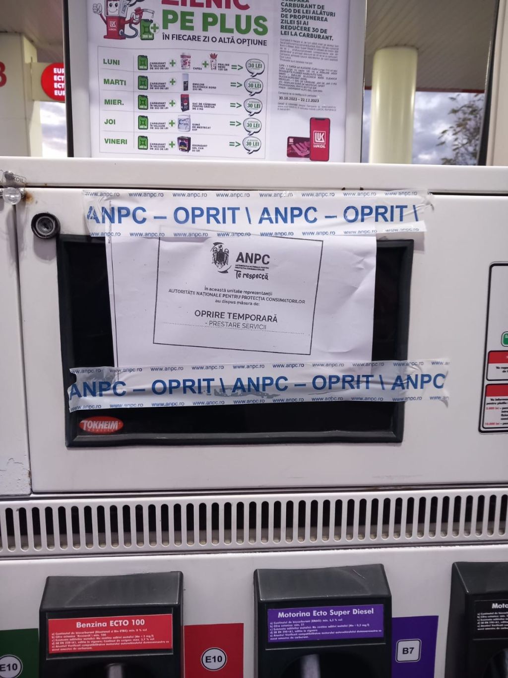 FOTO: O benzinărie de lângă București a fost închisă de ANPC fiindcă fura la pompă - Imagine 7