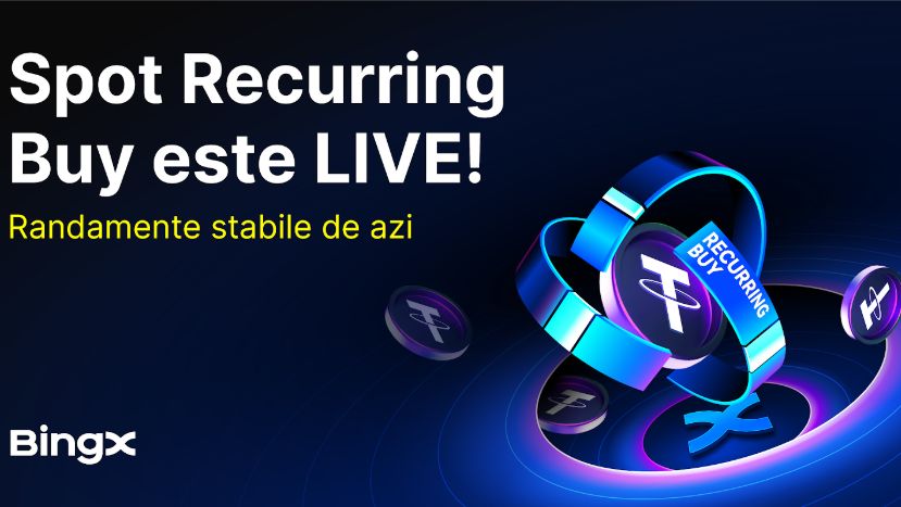 BingX introduce Recurring Buy, soluția care îi ajută pe utilizatori să gestioneze inteligent volatilitatea pieței crypto