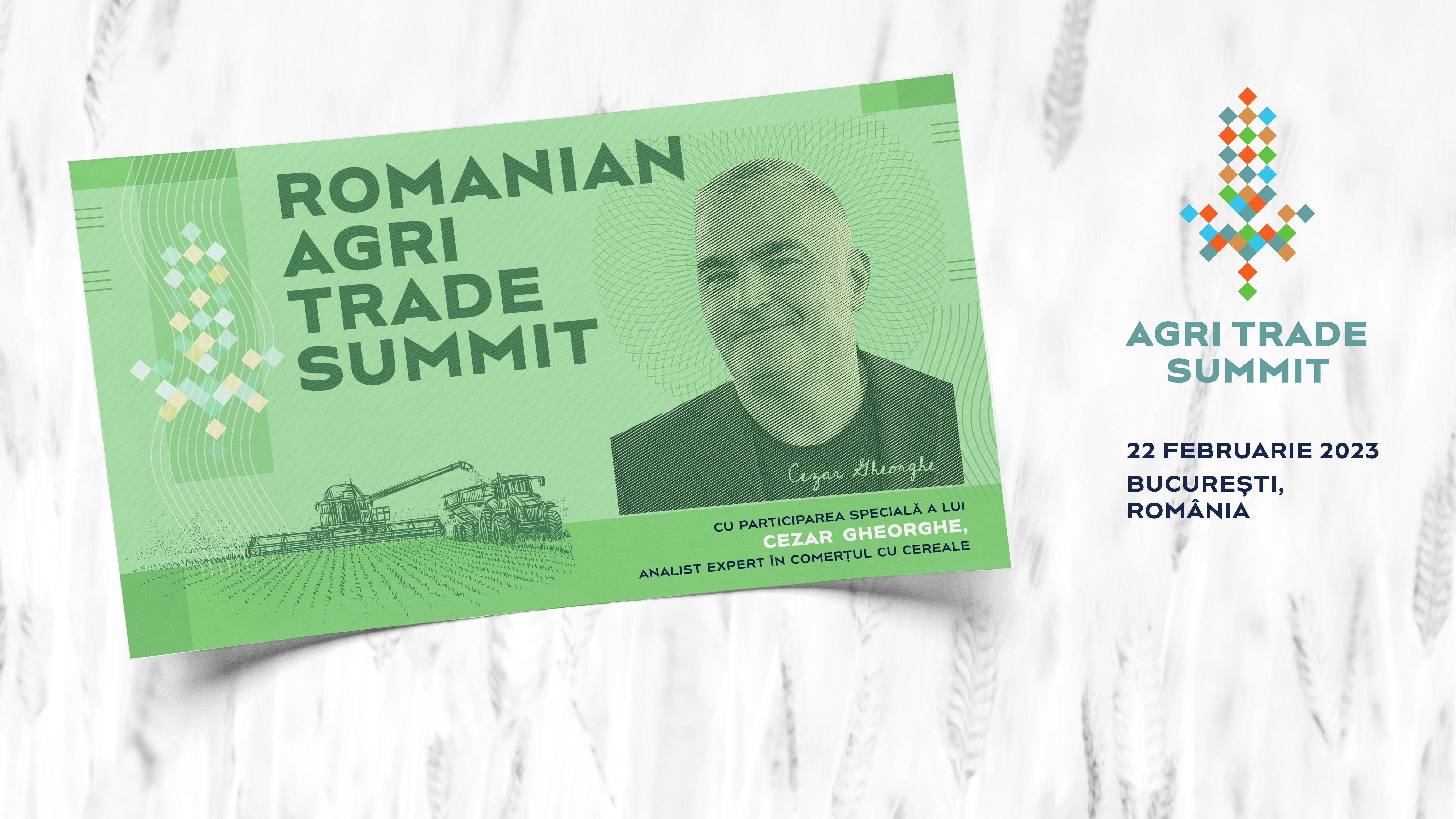Romanian Agri Trade Summit, primul Eveniment Internațional de Agribusiness din România, are loc la București pe 22 februarie 2023