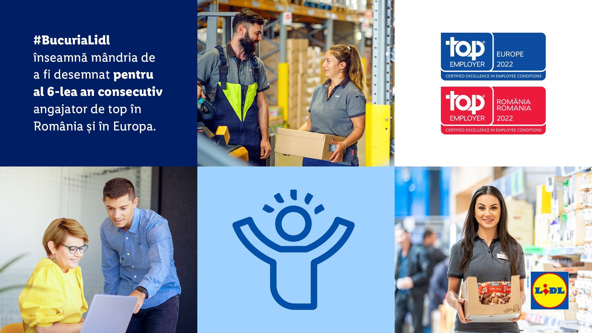 Lidl România obține certificarea Top Employer 2022