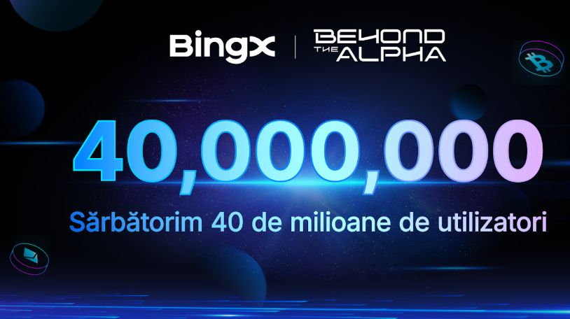 BingX marchează atingerea pragului de 40 de milioane de utilizatori în 2025 prin campania Beyond the Alpha
