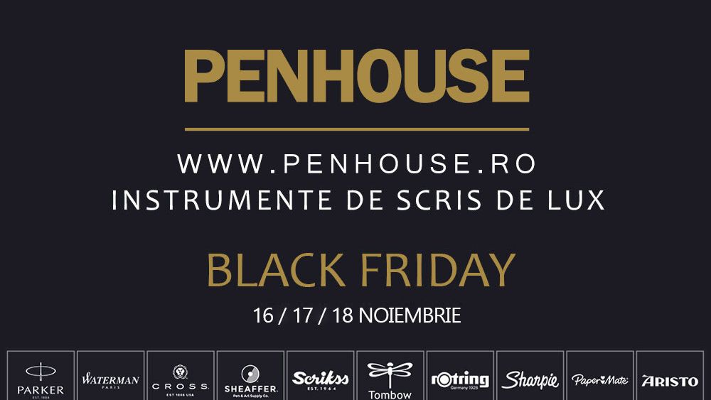 Black Friday la stilouri si pixuri premium si de lux Parker, Sheaffer