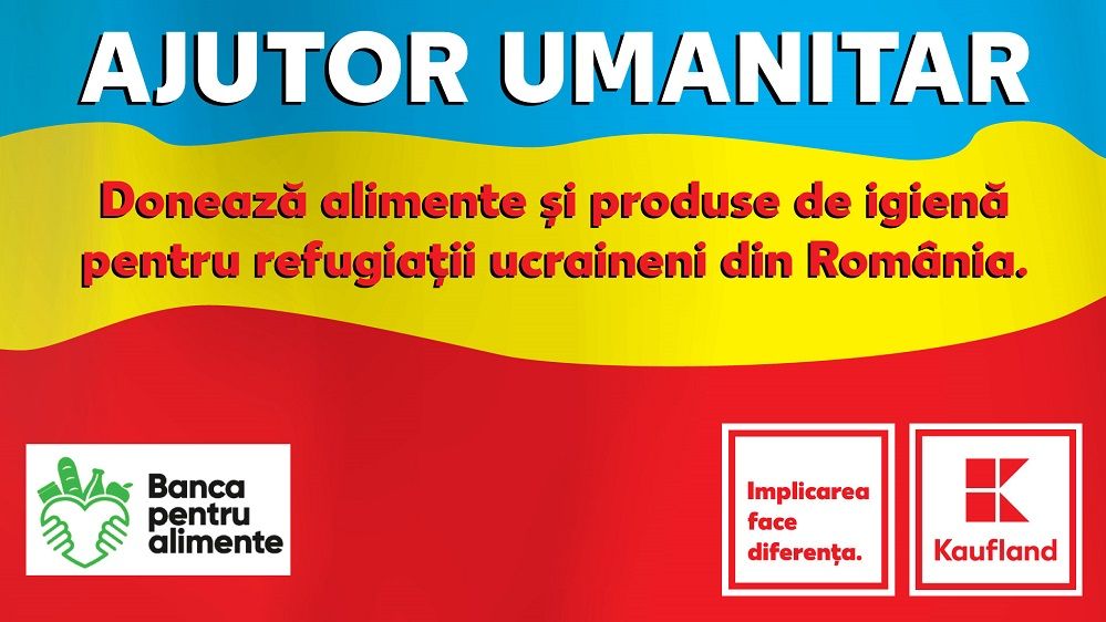 Kaufland România organizează o campanie umanitară pentru refugiații din Ucraina