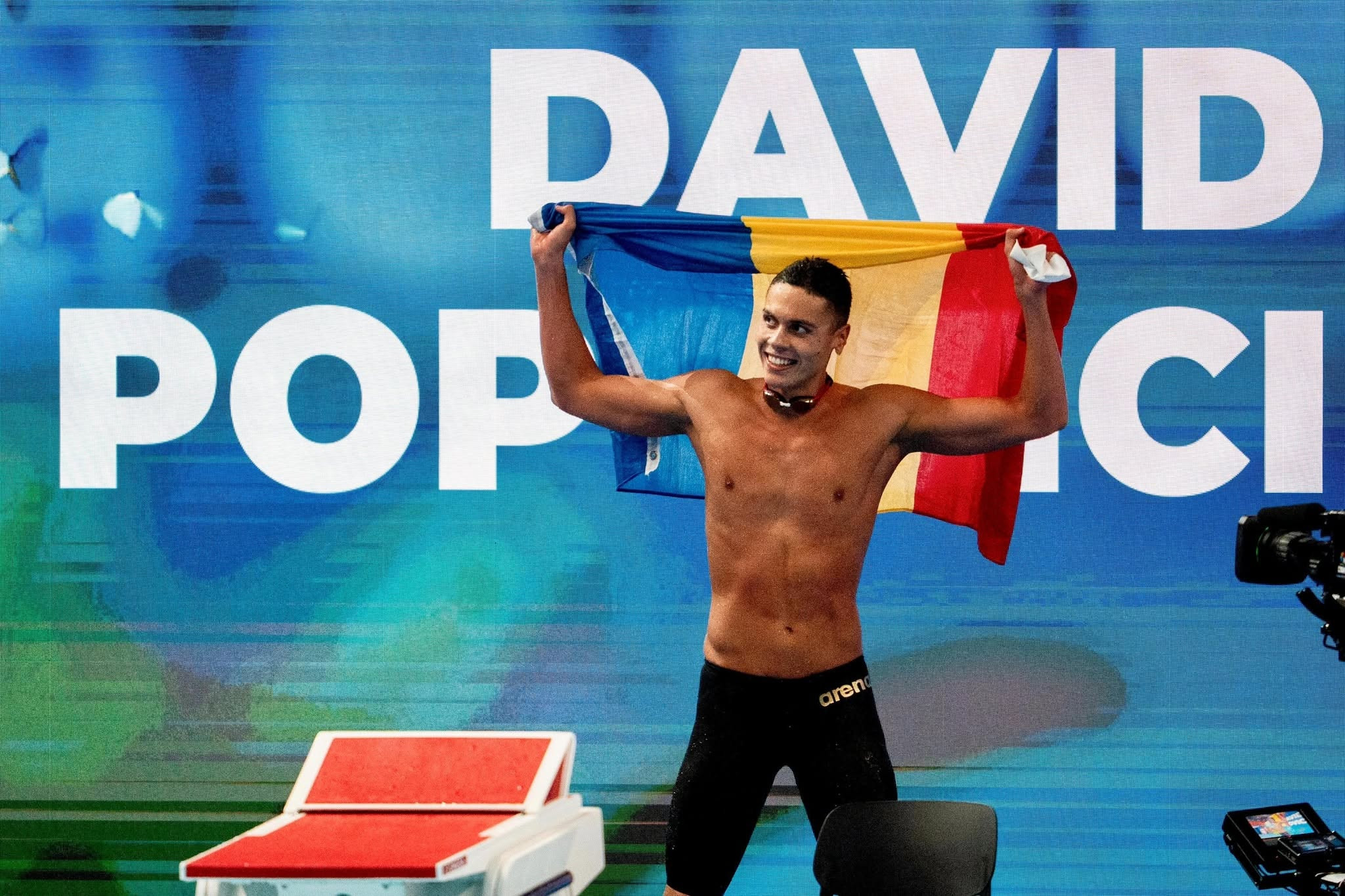 David Popovici, medalie de aur în finala probei de 100m liber de la Europene