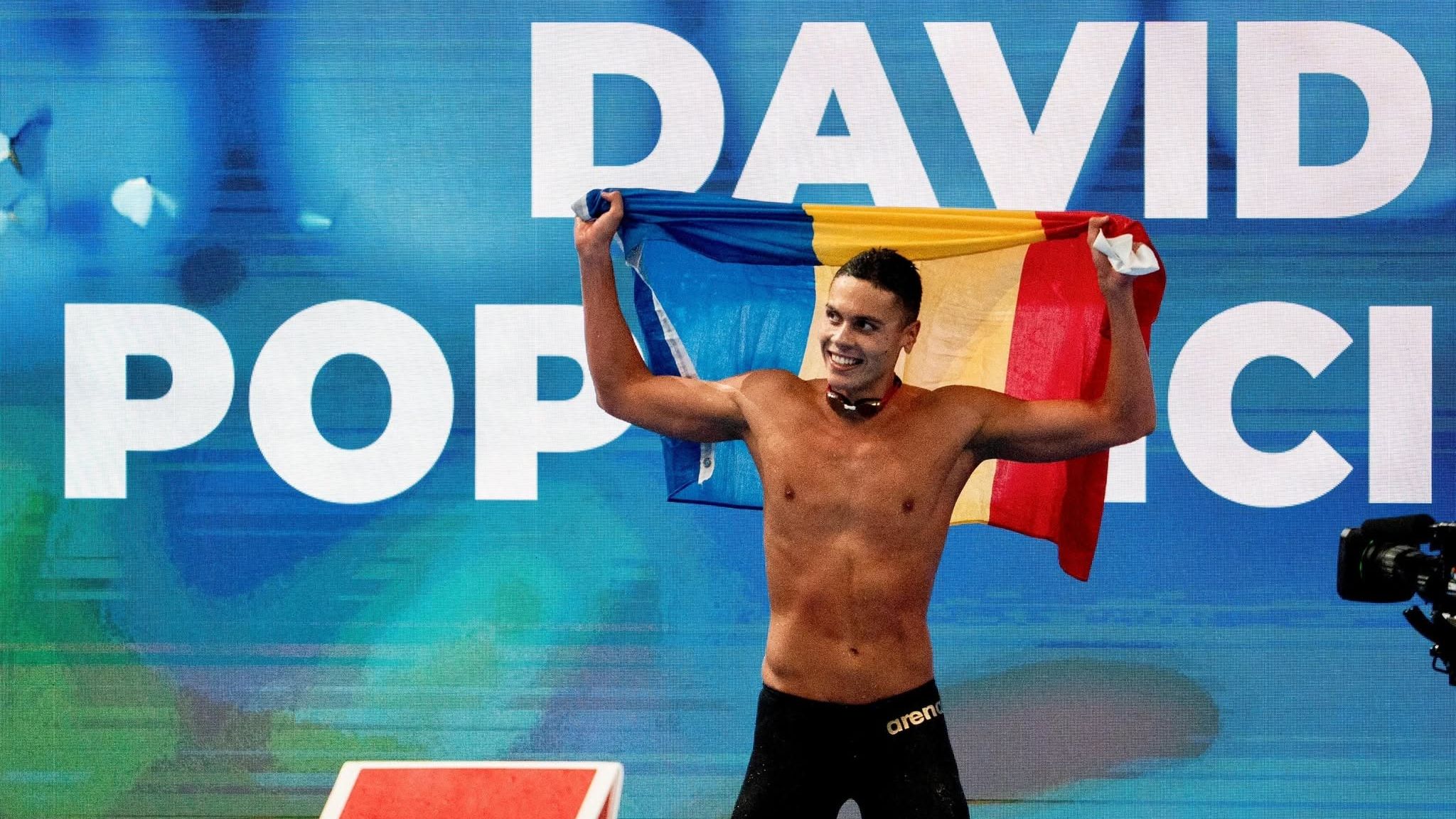 David Popovici, medalie de aur în finala probei de 100m liber de la Europene