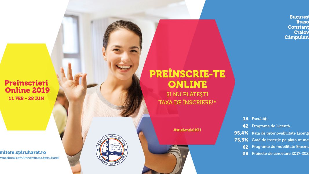 (P)Psihologie, Drept, Informatica sunt domeniile preferate de viitorii studenti ai Universitatii Spiru Haret