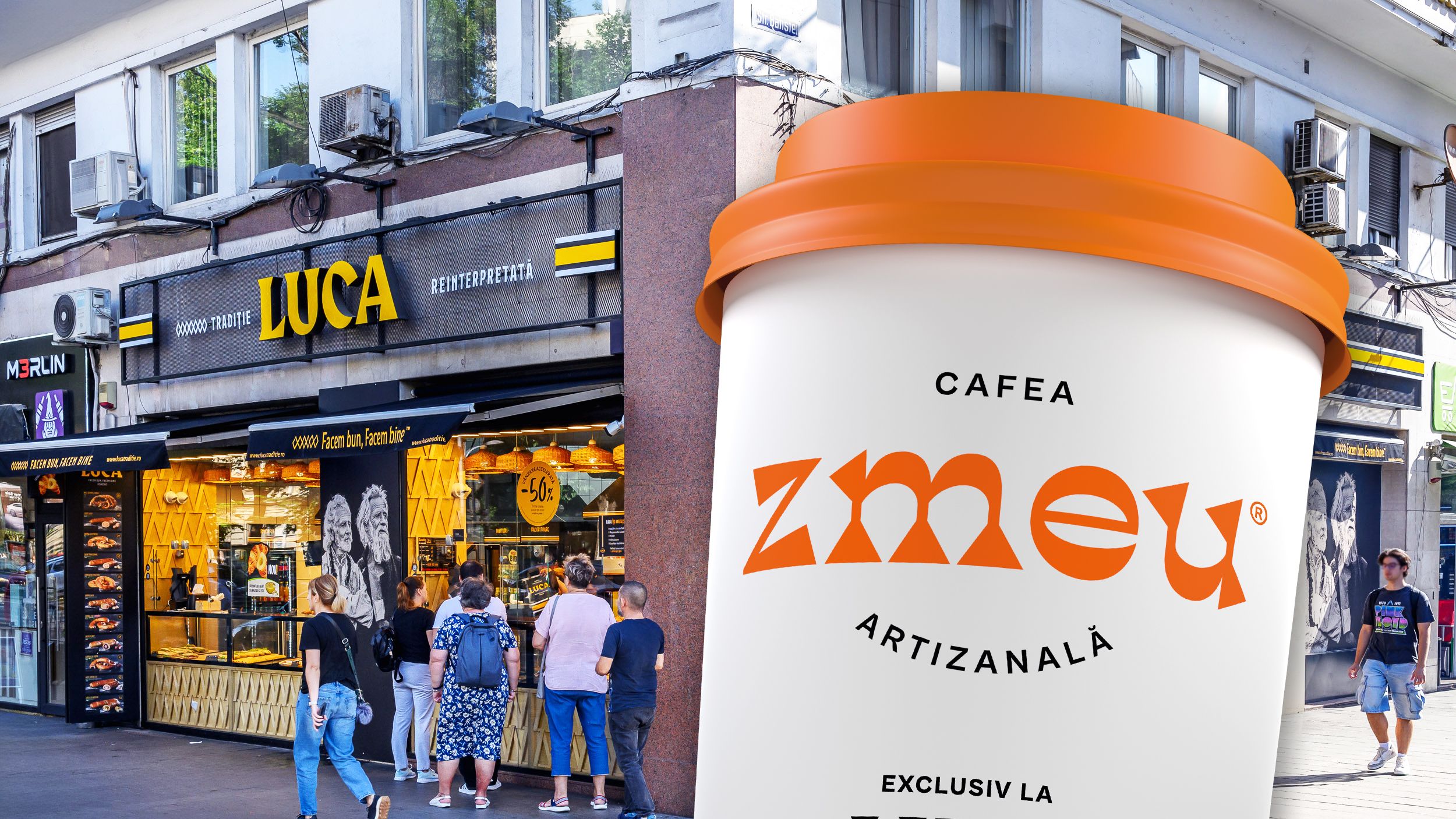 Prima dată, covrigul, iar acum, cafeaua: Luca ieftinește cafeaua ZMEU în toate locațiile sale
