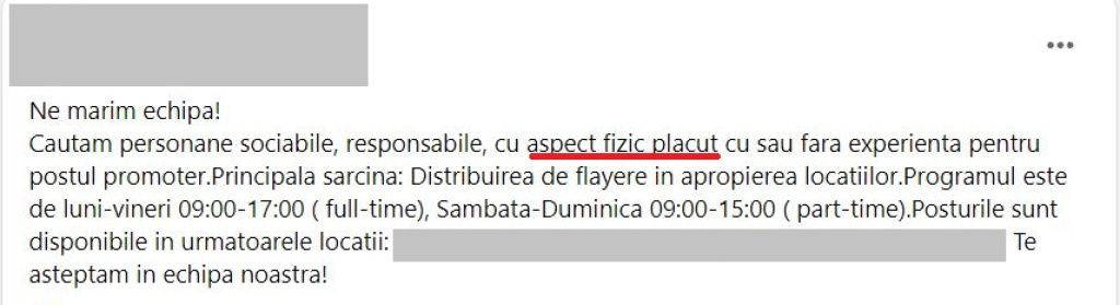 GALERIE FOTO: "žCăutăm hostess cu aspect fizic plăcut". Ce e greșit în acest anunț de angaj - Imagine 9