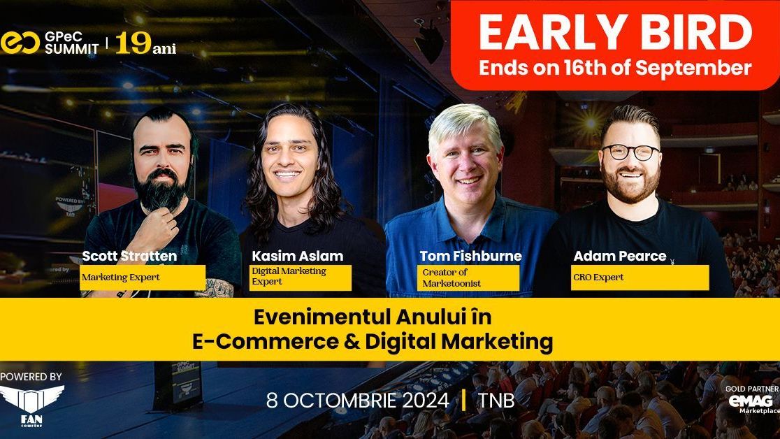 Despre marketing emoțional, empatie și 4 pași de creștere a CRO la GPeC SUMMIT, 8 Octombrie 2024 - Ediția de 19 ani