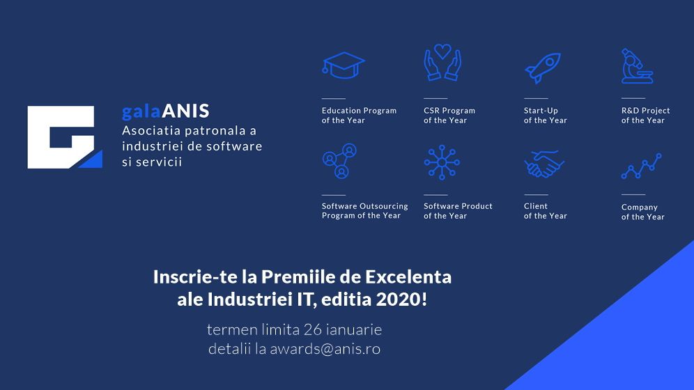 (P) Competitia ANIS pentru desemnarea celor mai importante proiecte ale industriei IT