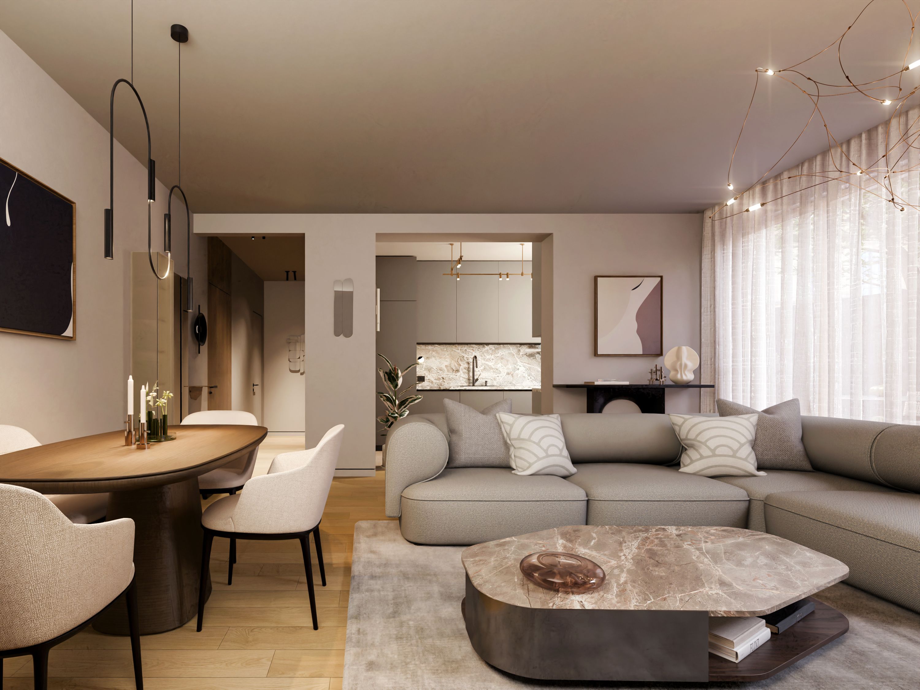 Simulări foto: apartamente pentru investitori, în cartierul Tineretului, până la 432.000 de euro pentru trei camere - Poza 13