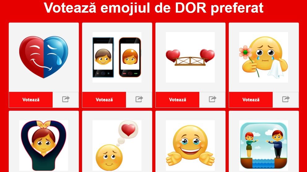 Emoji "made in Romania". Vodafone va crea un emoticon pentru "dor"