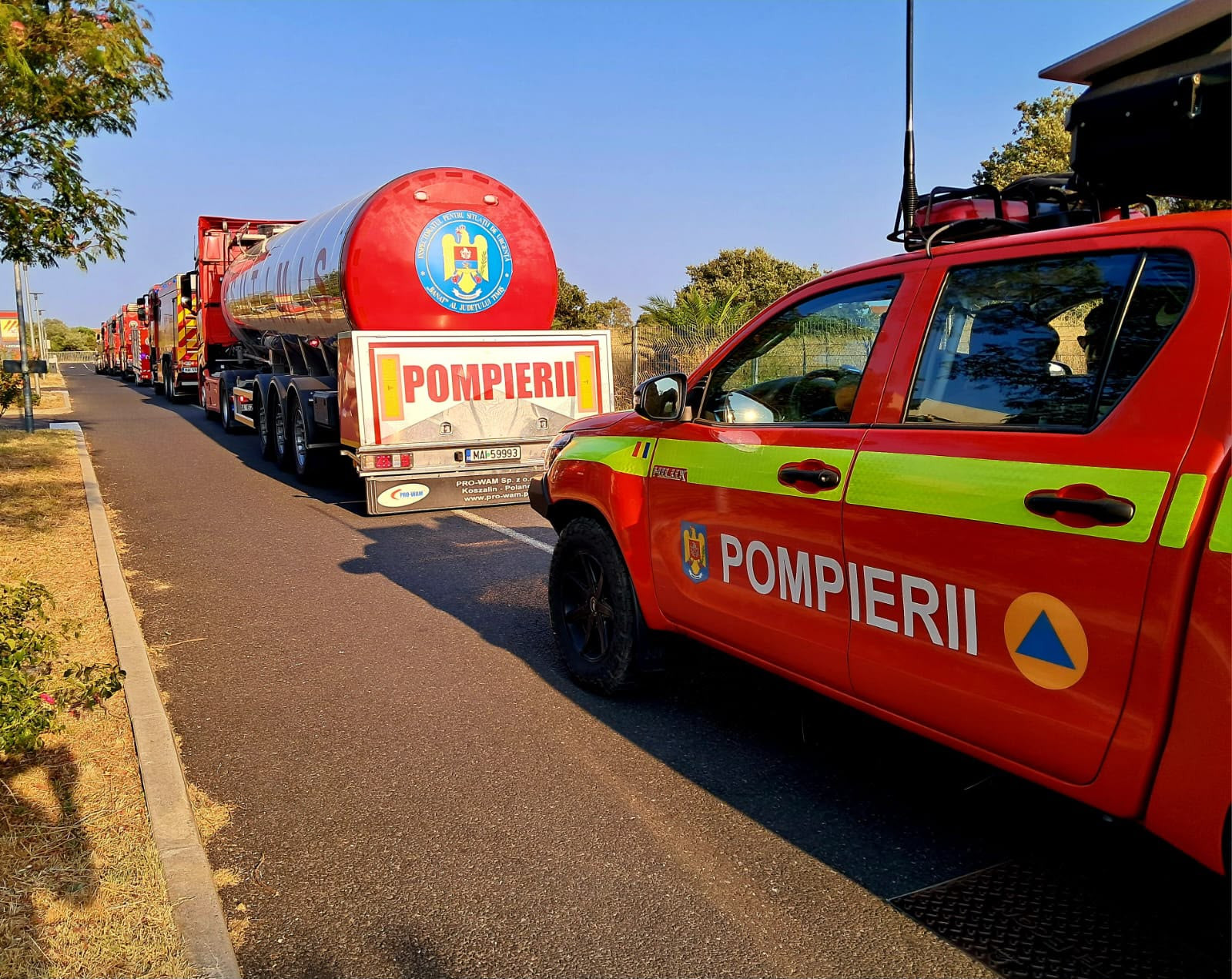 Pompierii români intervin în sudul Franței după izbucnirea unui incediu major de vegetație