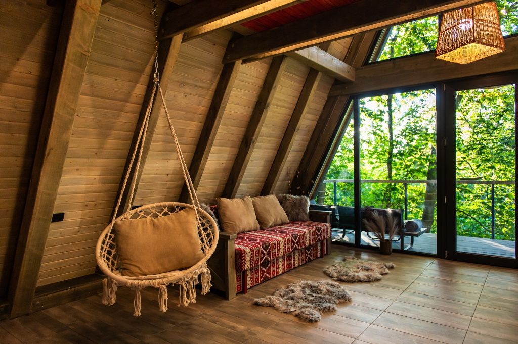 GALERIE FOTO: 5 cabane A-Frame din România unde te poți caza. Sunt la mare căutare printre cei ca - Imagine 24