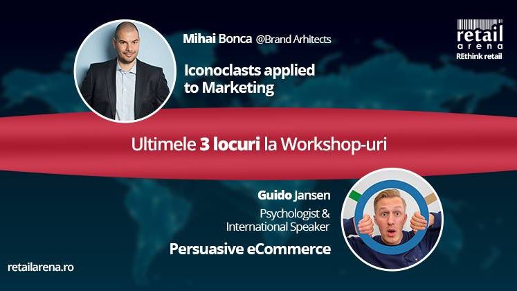 Ultimele trei locuri disponibile la workshop-urile retailArena! Inscrie-te aici!