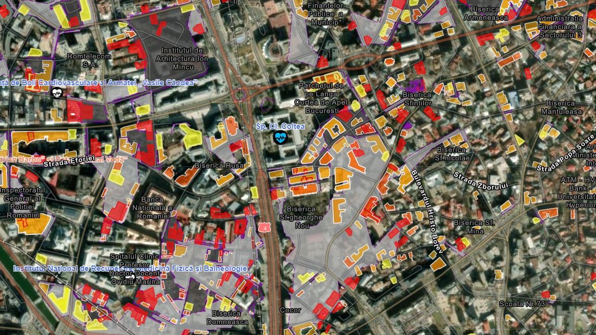 Harta clădirilor vulnerabile la cutremur din București - ce zone trebuie să eviți, dacă nu vrei să riști nimic