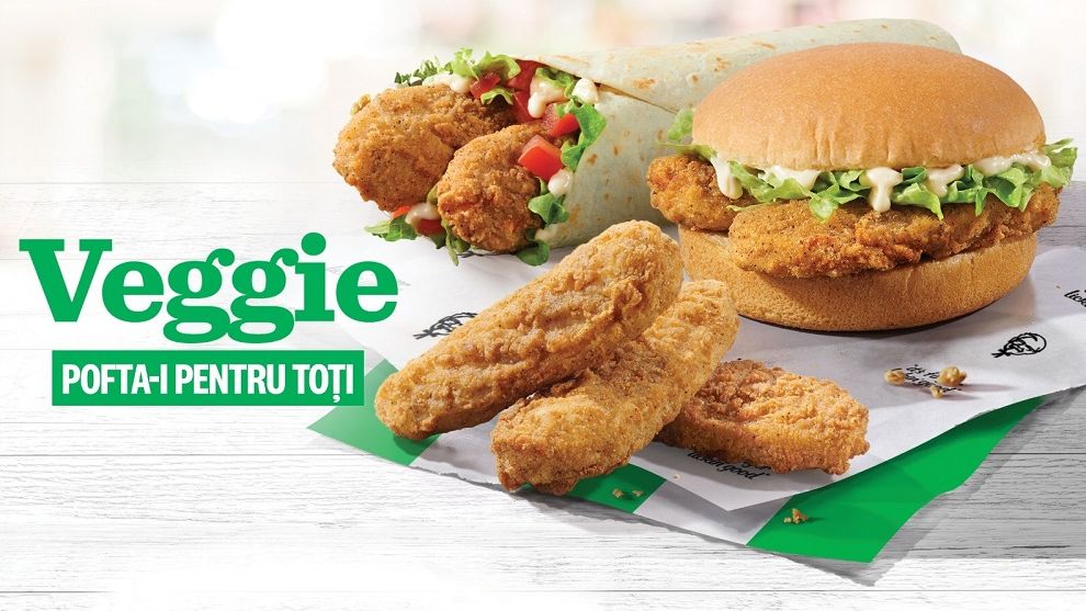 KFC lansează în premieră produse fără carne, 100% vegetariene