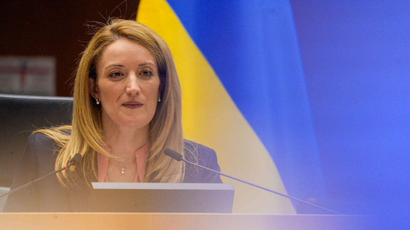 Președinta Parlamentului European, la Kiev: Vă vom ajuta să vă reconstruiţi oraşele şi satele când acest război ilegal va înceta