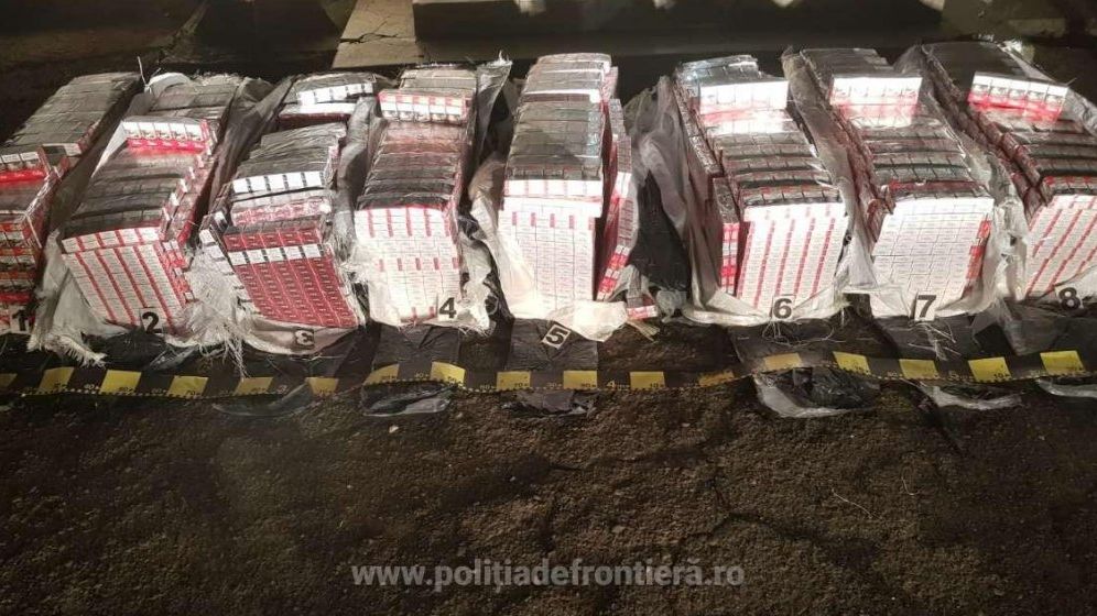 Țigări în valoare de peste 479.000 lei, confiscate la frontiera de nord