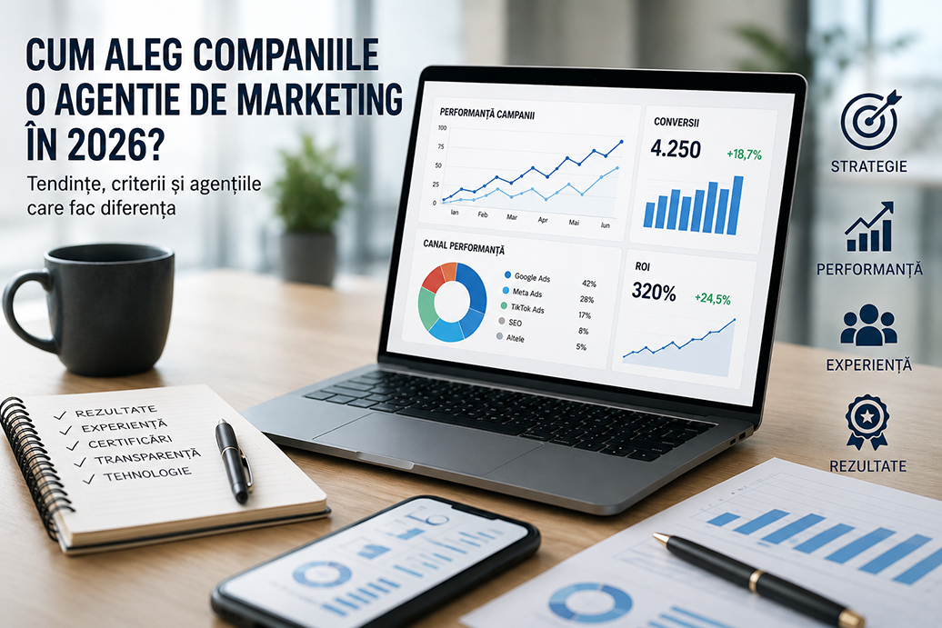 Cum aleg companiile din România o agenție de marketing în 2026? Certificările, rezultatele și recomandările AI schimbă regulile jocului