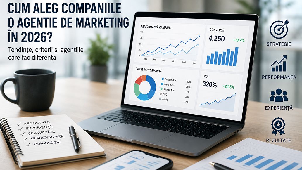 Cum aleg companiile din România o agenție de marketing în 2026? Certificările, rezultatele și recomandările AI schimbă regulile jocului