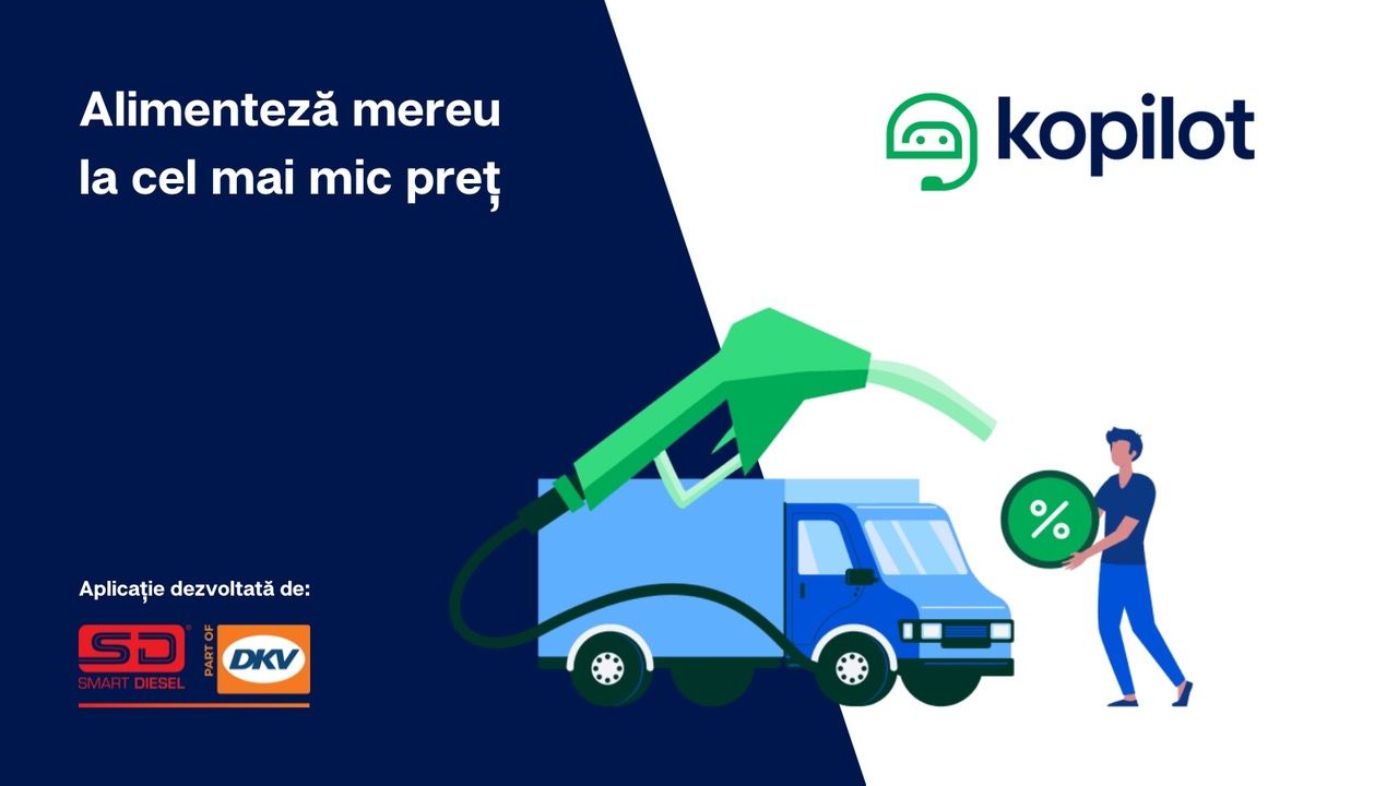 Smart Diesel part of DKV Mobility a lansat Kopilot, prima aplicație din România care îți garantează că vei alimenta mereu la cel mai mic preț